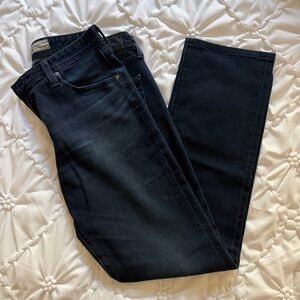 Men’s AG Adriano Goldschmied “The Graduate” Tailored Leg Jeans – 33x34 Dark Wash